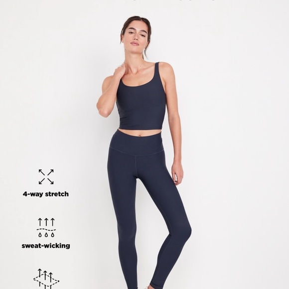 NWT OLD NAVY High-Waisted PowerSoft Full-Length Leggings CAMO SIZE MEDIUM - Picture 8 of 10